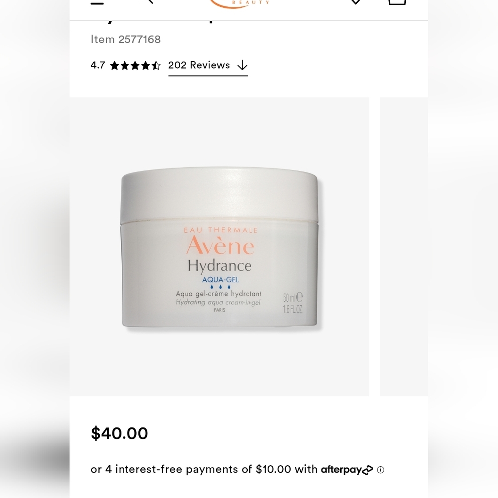 Avene Hyalaron B3 Serum & Hydrance Aqua gel multitasking moisturizer - Picture 2 of 10